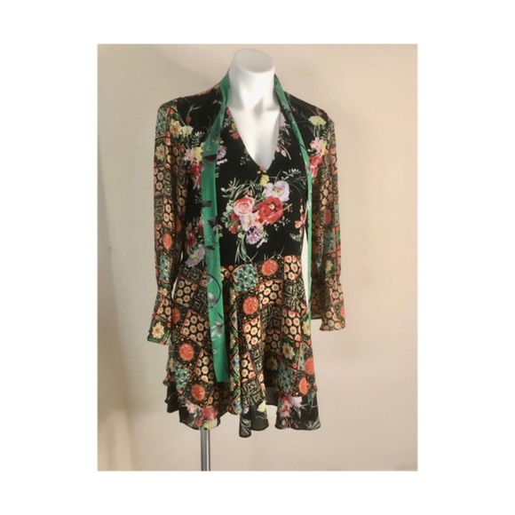 Patchwork Pattern Dress - Picture 3 of 3